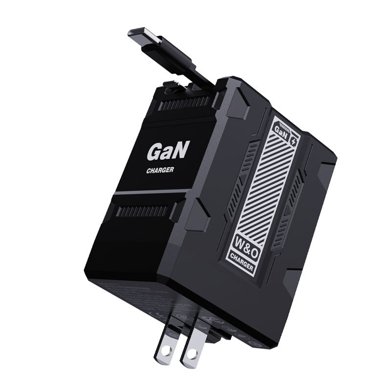 2 in 1 Retractable Wall Charger with Dual Cables