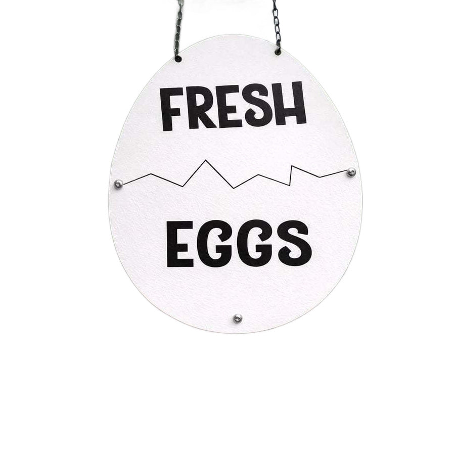 Farm Fresh (Sold Out) Eggs Metal Sign - Rustic Farmhouse Decor for Coop & Market