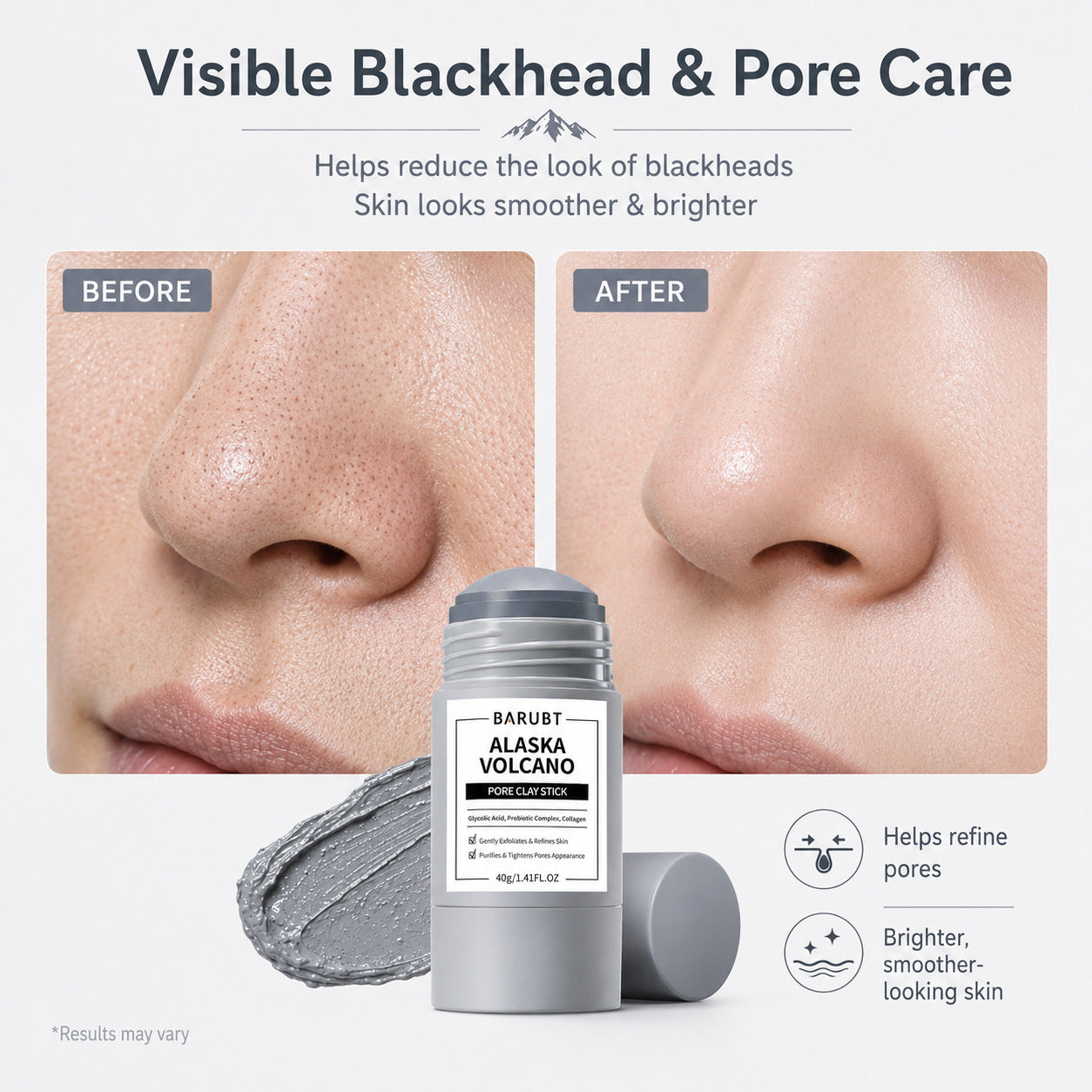 Deep Pore Cleansing Face Mask Stick – Gentle Exfoliating Facial Mask for Smooth & Refreshed Skin