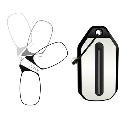 Keychain Case and Readers Rectangular Reading Glasses