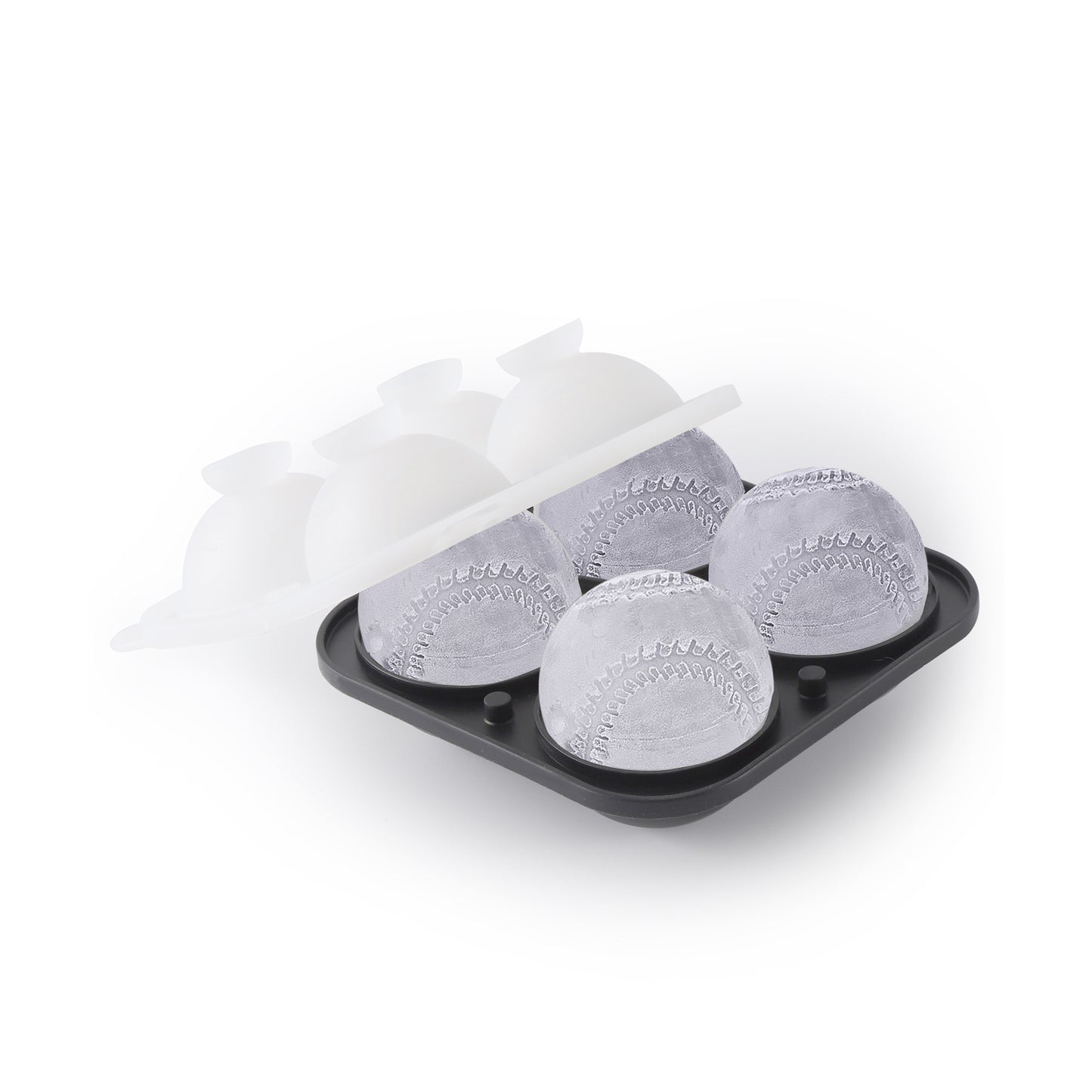 3D Baseball Shape Ice Cubes Food Grade Silicone Mold