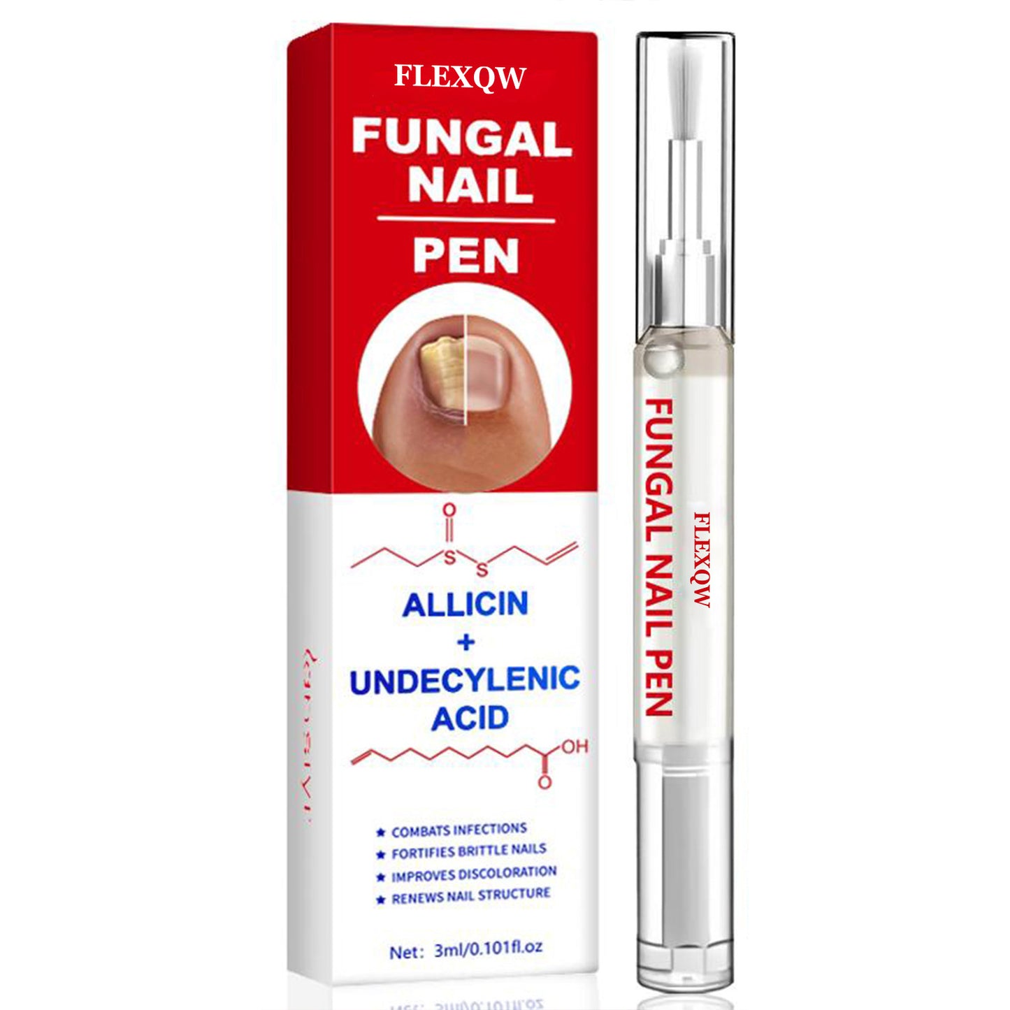 Nail Care Pen with Allicin & Undecylenic Acid for Daily Nail Treatment