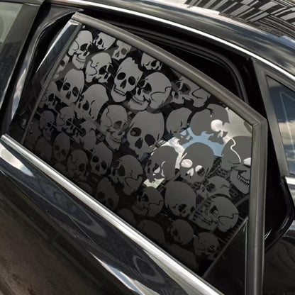Black Car Window Decal – Premium Vinyl Film (Exterior Car Accessory)