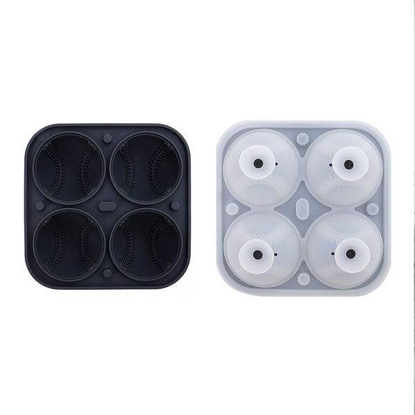 3D Baseball Shape Ice Cubes Food Grade Silicone Mold