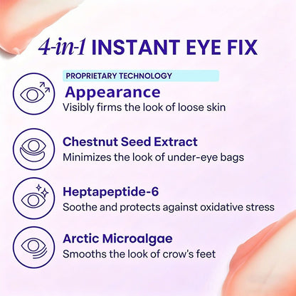 Instant Lift Eye Gel, Tightening and Firming Eye Treatment for Puffiness, Under Eye Bags, Wrinkles, Fine Lines and Dark Circles