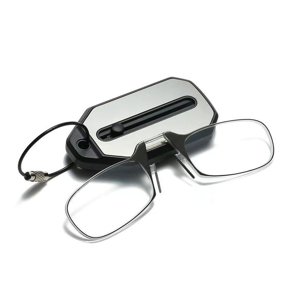 Ultralight Reading Glasses | Black And Red Frames, Multiple Prescription Options Available