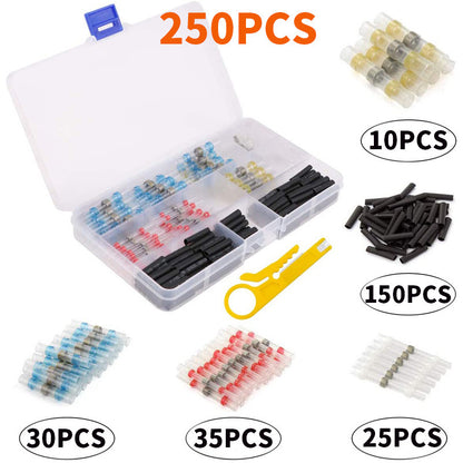 250Pcs Solder Sealed Wire Connectors Heat