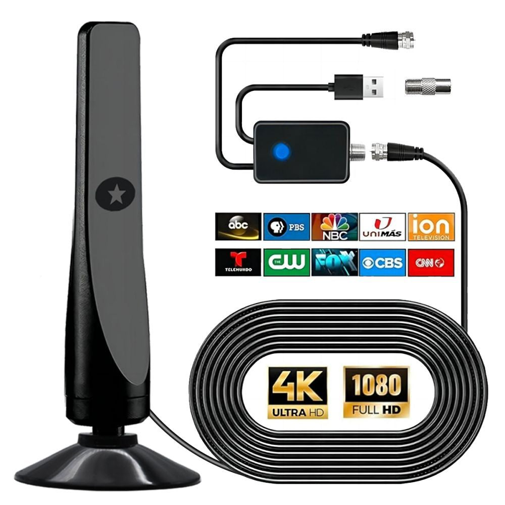 DVBT2 Antenna, Freeview, Universal Indoor Digital TV Antenna, with Strong Signal