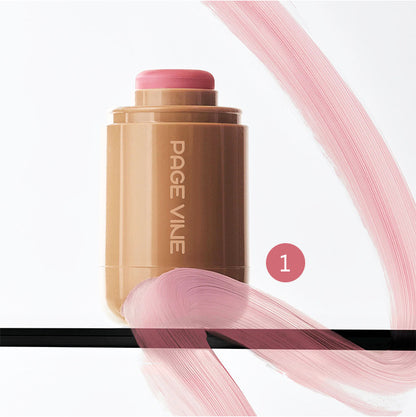 Cream Blush Stick, Dual-Use For Lips And Cheeks, Moisturizing Formula