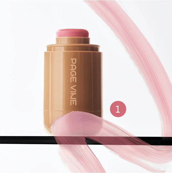 Cream Blush Stick, Dual-Use For Lips And Cheeks, Moisturizing Formula
