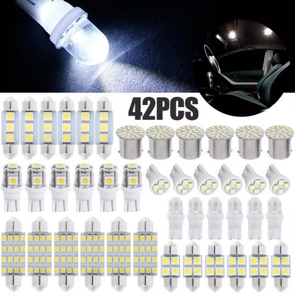 42PCS LED Interior Car Lights, Super Bright White Bulb Replacement Kit
