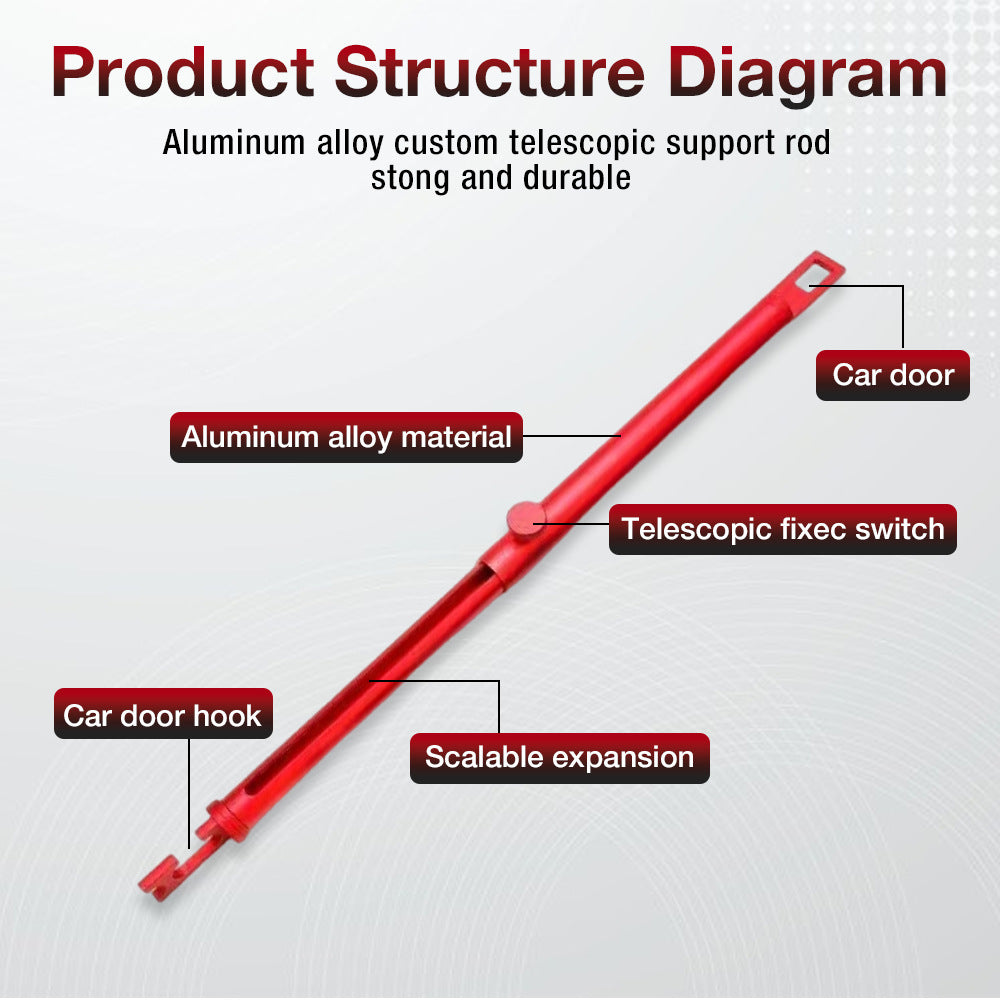 Car Door Bracket Retractable Support Rod