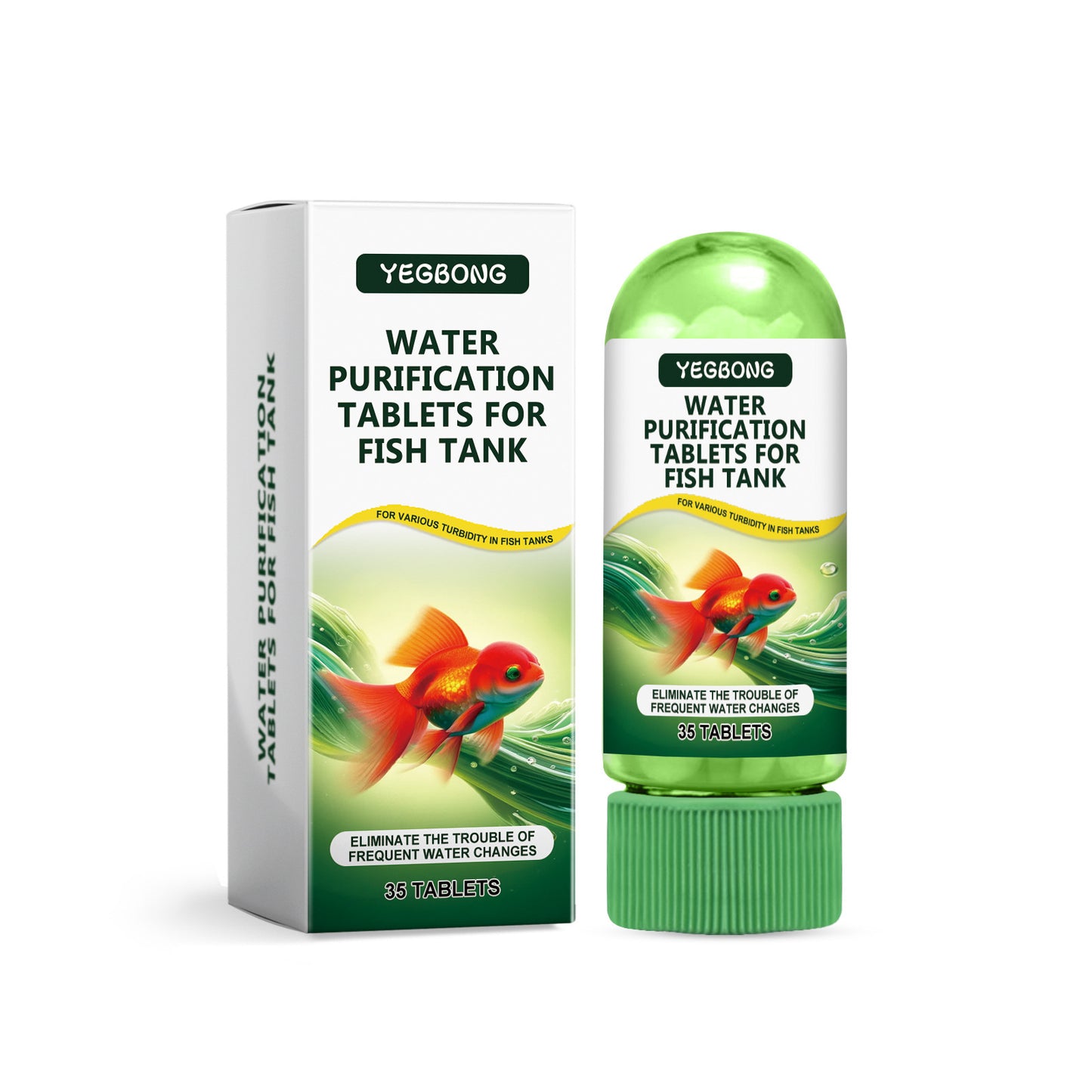 35PCS Aquarium Water Purification Tablets – Fish Tank Cleaner Tablets for Clearer Water & Improved Water Quality