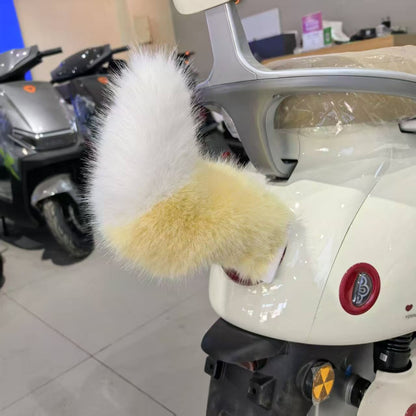Remote Control Electric Car Tail Wagging Cute Plush Fuzzy Moving Ornament