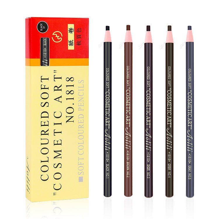 5Pcs Eyebrow Pencils for Women Peel-off Pencil Pull Cord Brow Lamination