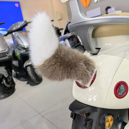 Remote Control Electric Car Tail Wagging Cute Plush Fuzzy Moving Ornament