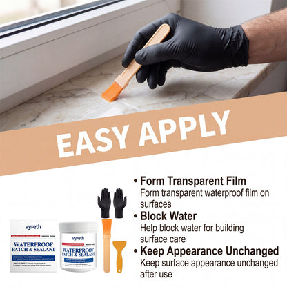 300ml Waterproof Coating for Indoor Outdoor Bathroom Kitchen Countertop Window Sills Walls Tile Roofs Garden Terraces