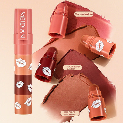 4 in 1 Lipstick Set, Multi-Color Stackable Matte Lip Stick