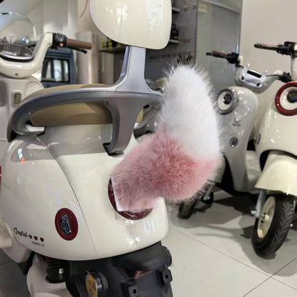 Remote Control Electric Car Tail Wagging Cute Plush Fuzzy Moving Ornament