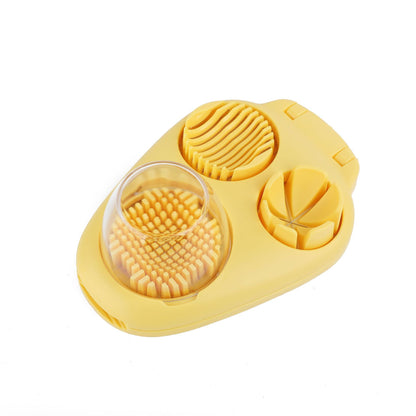 3-In-1 Egg Slicer for Hard Boiled Eggs,Stainless Steel Egg Cutter with 3 Cutting Modes