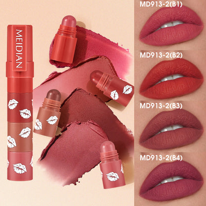 4 in 1 Lipstick Set, Multi-Color Stackable Matte Lip Stick