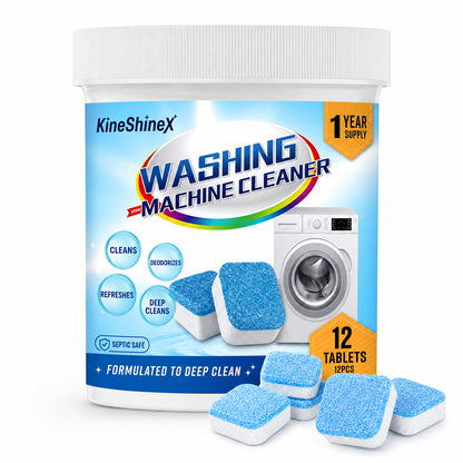12 Pack Washing Machine Cleaner Tablets