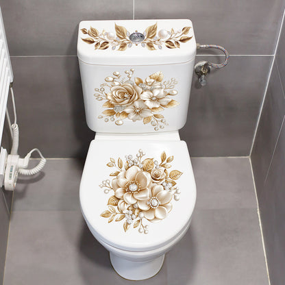 Toilet Decorative Sticker — PVC Self-Adhesive Wall Decal