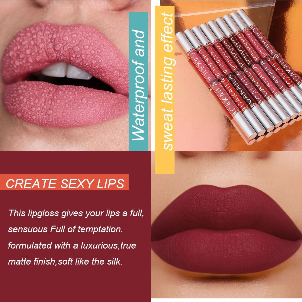 6 Pcs Matte Lipstick Set Long Lasting and Waterproof Lip Gloss