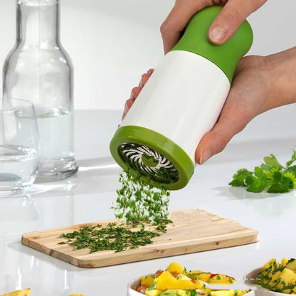 Manual Herb Mill Chopper with Fine Cutting Blades for Parsley, Coriander, Basil & Spices