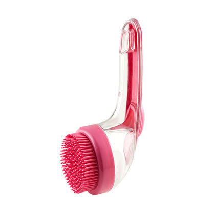 Pet Bath Brush with Shampoo Dispenser for Short and Long Hair