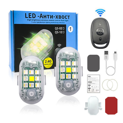 Wireless Remote Control Anti-Collision LED Strobe Lights Kit