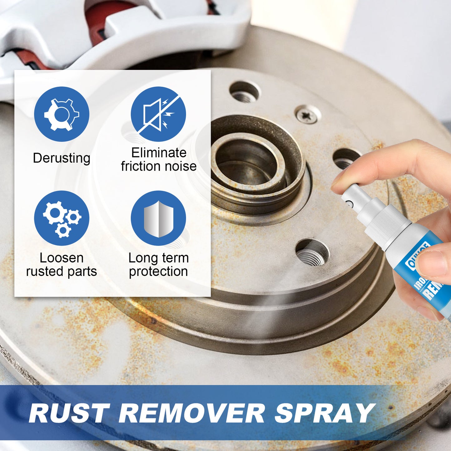 100ML Iron Powder Remover Spray for Metal,Tools,Cars,Chains