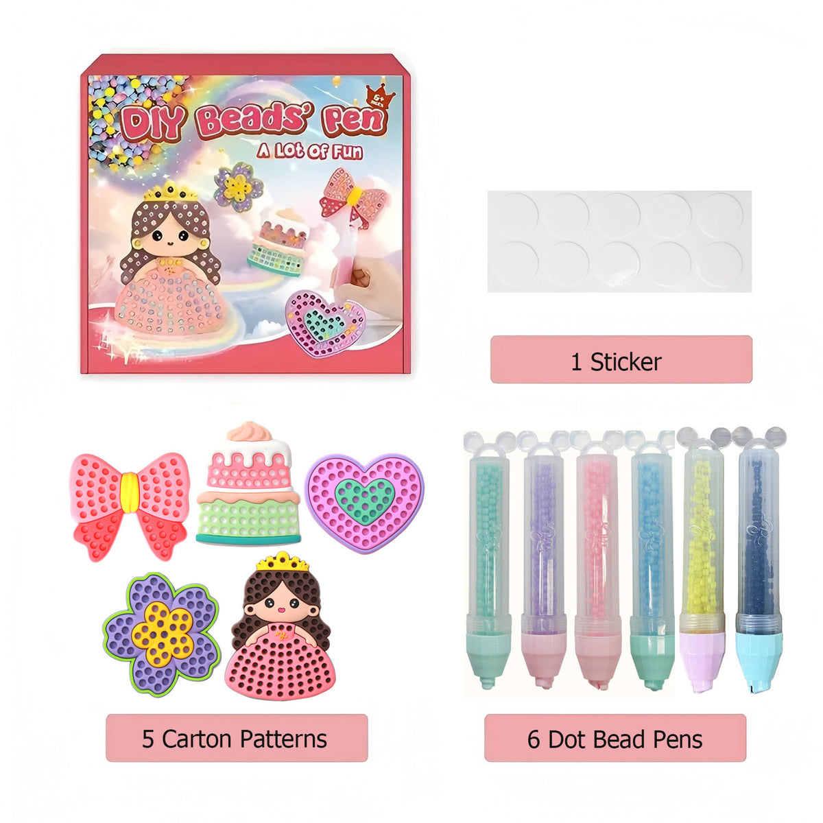 DIY Bead Art & Mosaic Kit for Kids