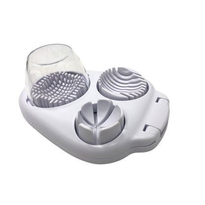 3-In-1 Egg Slicer for Hard Boiled Eggs,Stainless Steel Egg Cutter with 3 Cutting Modes