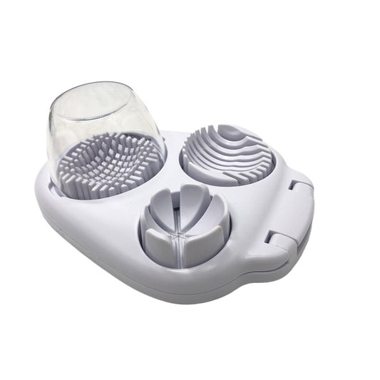 3-In-1 Egg Slicer for Hard Boiled Eggs,Stainless Steel Egg Cutter with 3 Cutting Modes