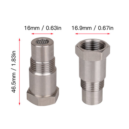 M18x1.5 O2 Sensor Spacer Adapter for Catalytic Converter CEL Fix, P0420/P0430 Code Eliminator