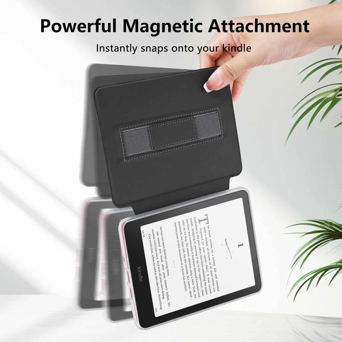 Magnetic Detachable Protective Case for Kindle
