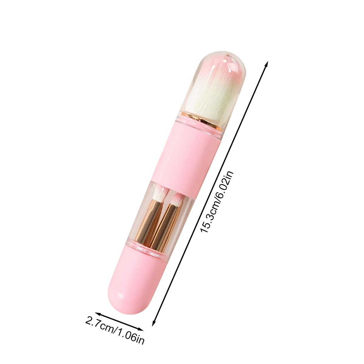 Capsule 6-in-1 Retractable Makeup Brush Set