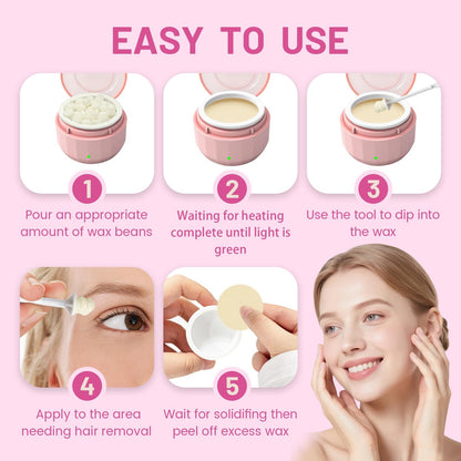 Mini Wax Heater Hair Removal Kit