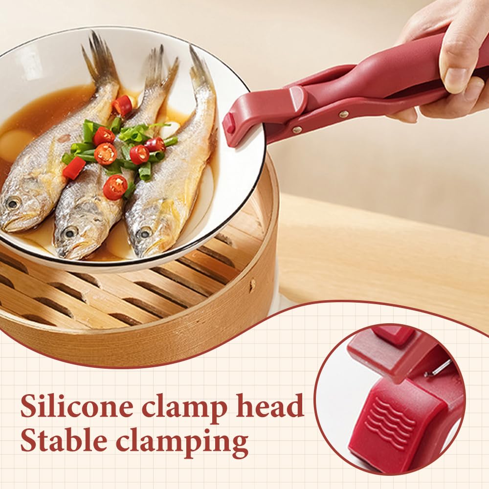 Multi-Purpose Anti-Scald Bowl Holder Clip for Kitchen