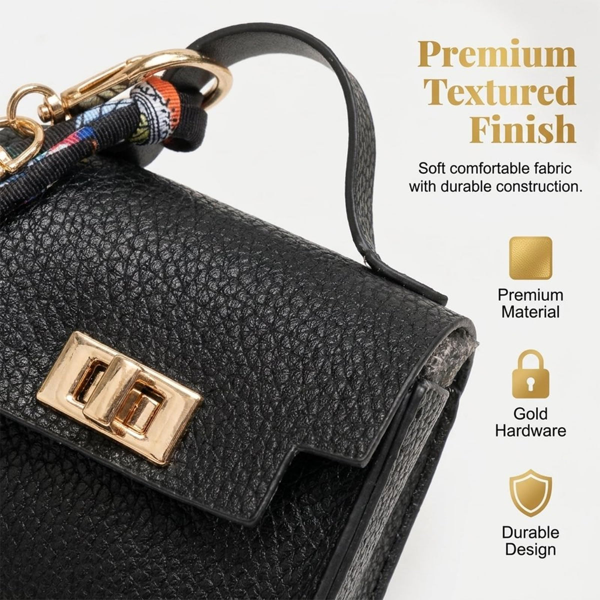 Mini Square Bag Pendant Keychain