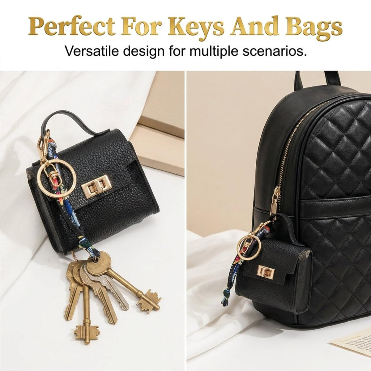 Mini Square Bag Pendant Keychain