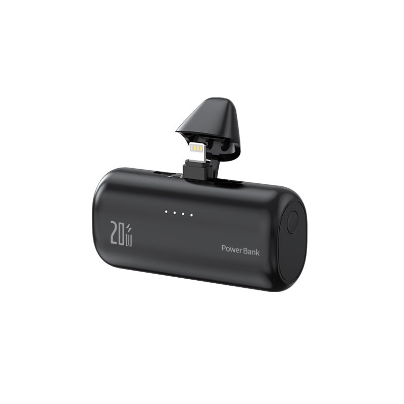 Mini Portable Charger USB-C Power Bank - Includes 5000mAh PD Fast Charging Battery