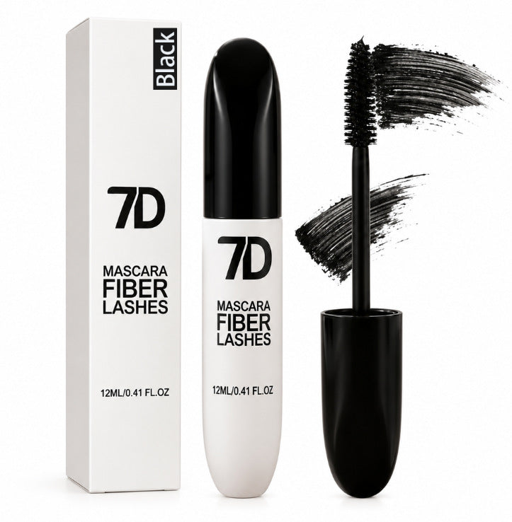 7D Silk Fiber Black Eyelashes Mascara - Mascara Volume and Length-12ML