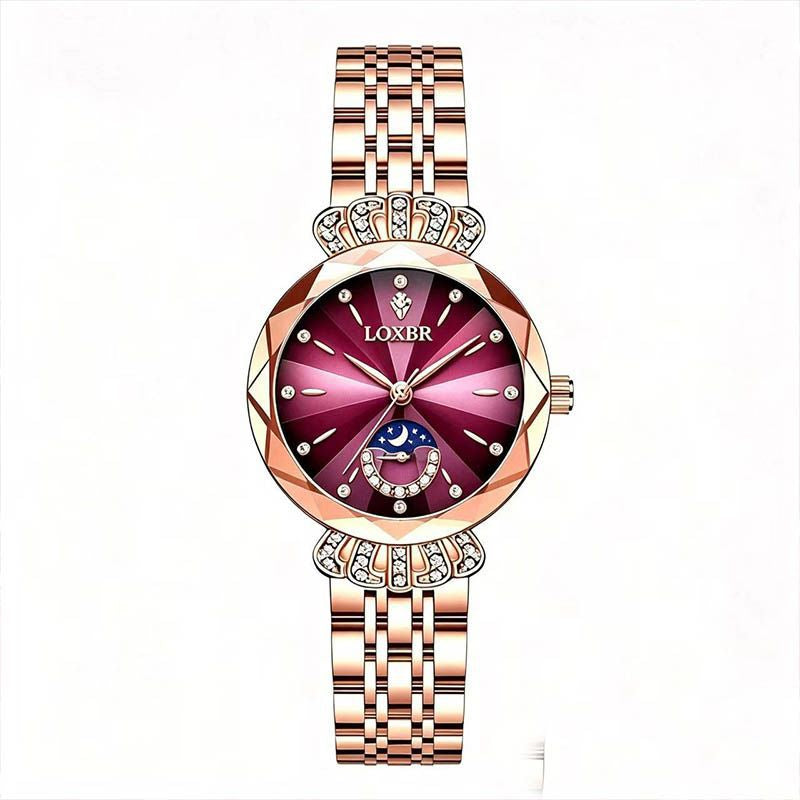 Elegant Quartz Watch With Lluminous Hands