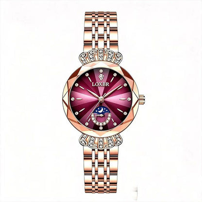 Elegant Quartz Watch With Lluminous Hands