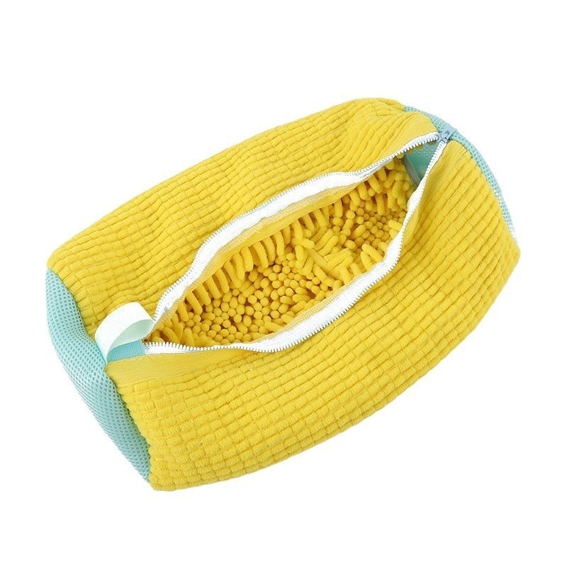 Reusable Shoe Washing Bag- Chenille Laundry Bag For Washer & Dryer