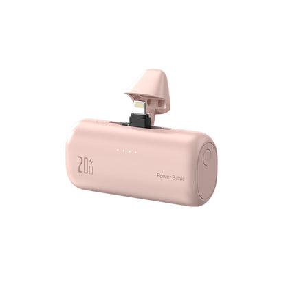 Mini Portable Charger USB-C Power Bank - Includes 5000mAh PD Fast Charging Battery
