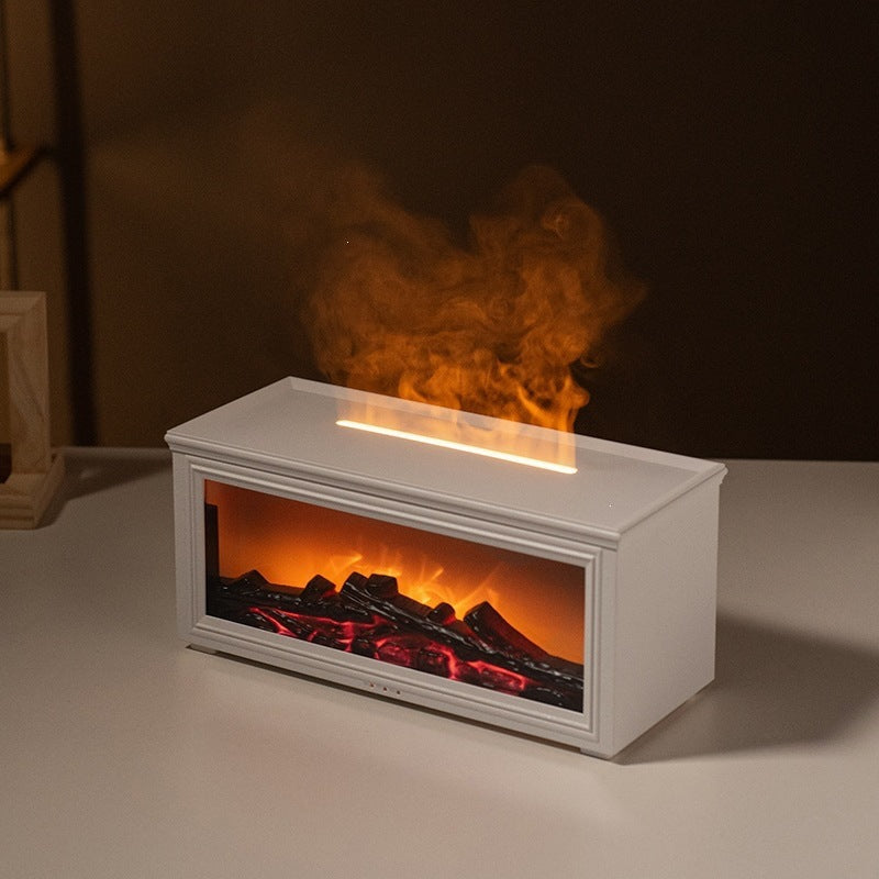 Fireplace Flame Design Essential Oil Diffuser Humidifier - Multi-Color Light Modes
