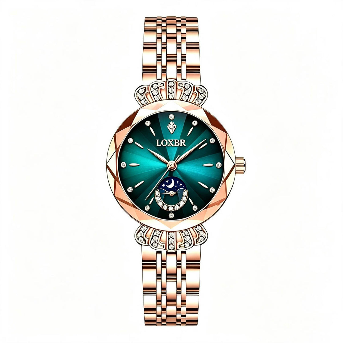 Elegant Quartz Watch With Lluminous Hands